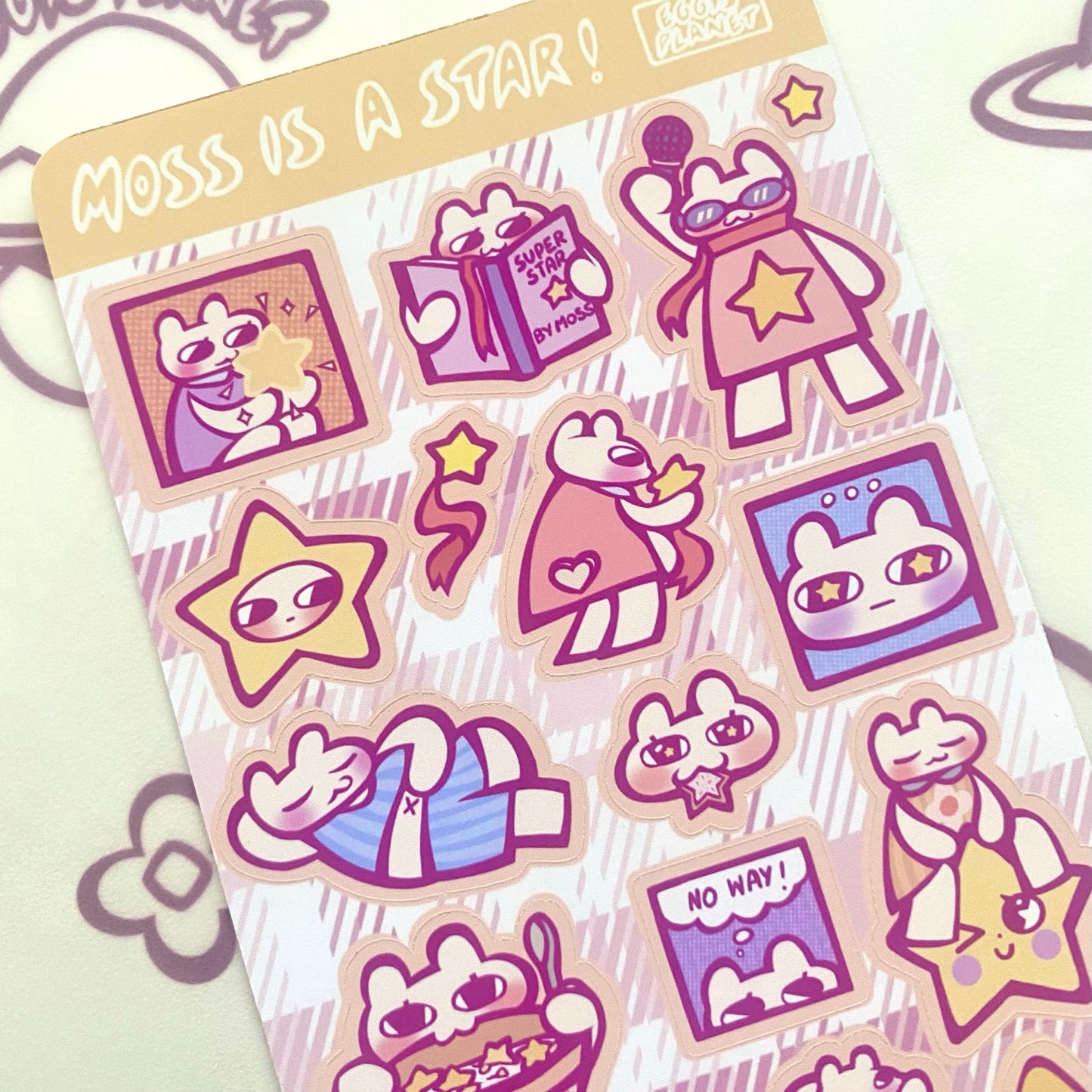"Moss Is a Star!" Sticker Sheet