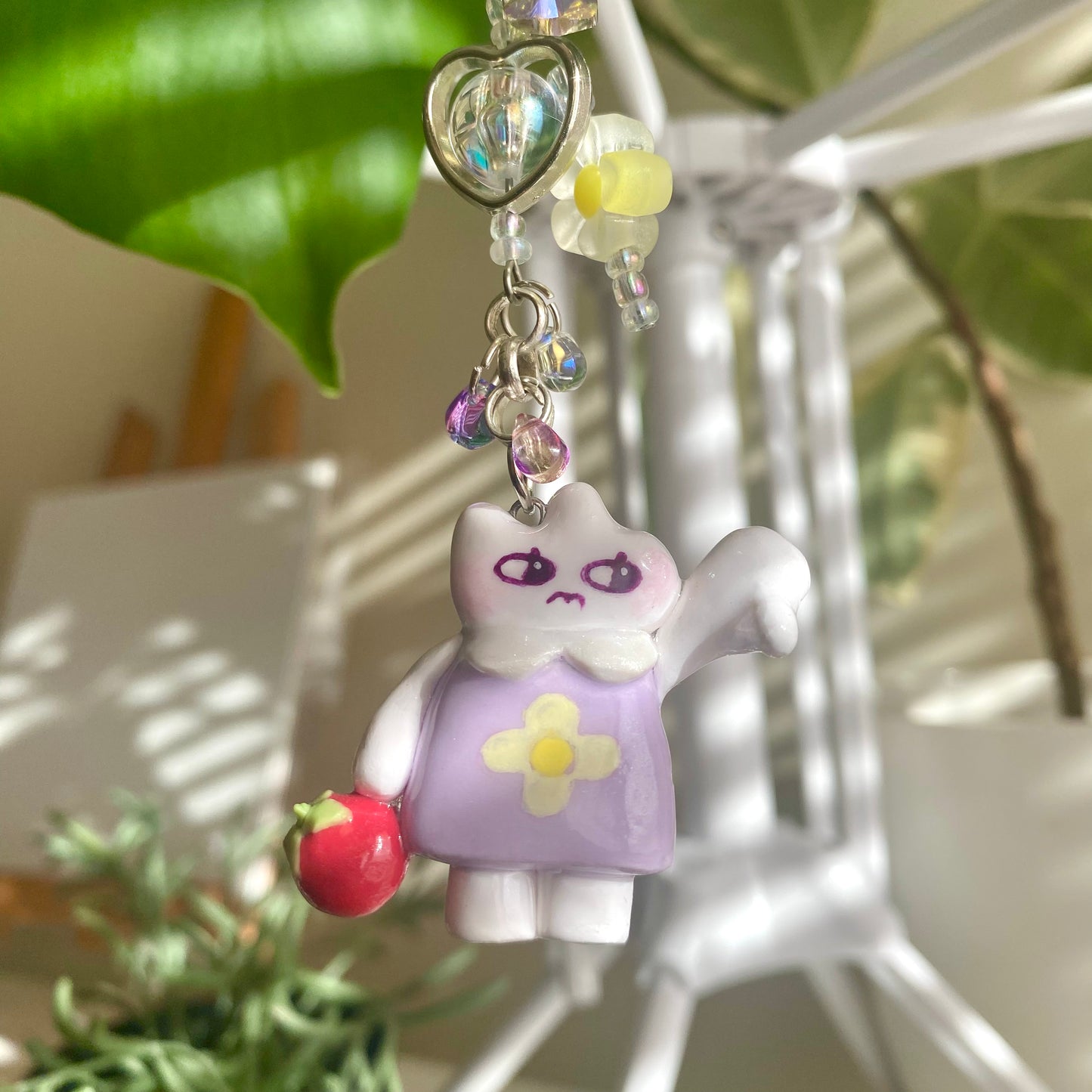 Hater Moss Polymer Clay Keychain