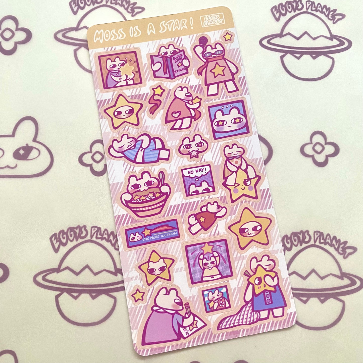 "Moss Is a Star!" Sticker Sheet