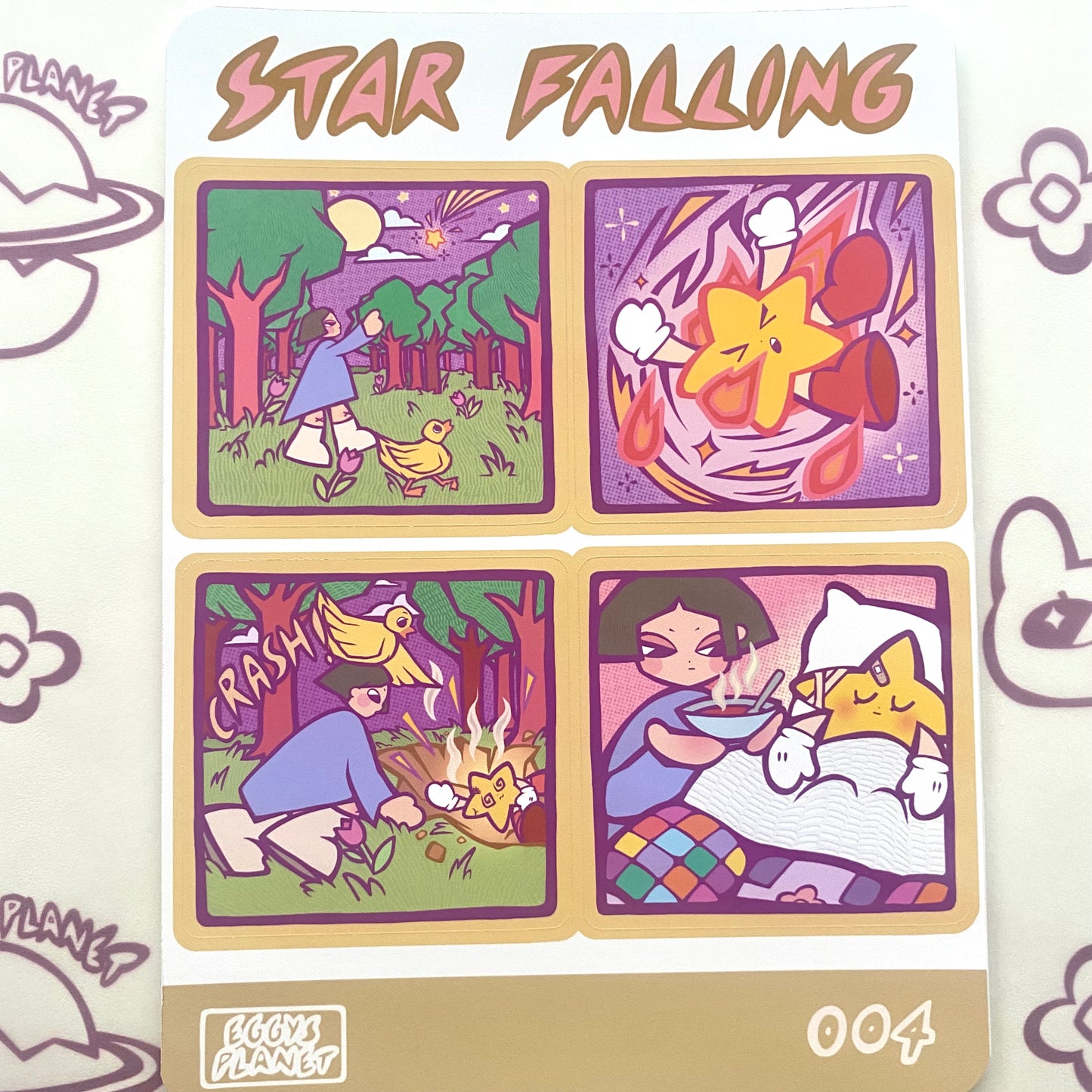 Star Falling 004 Sticker Sheet