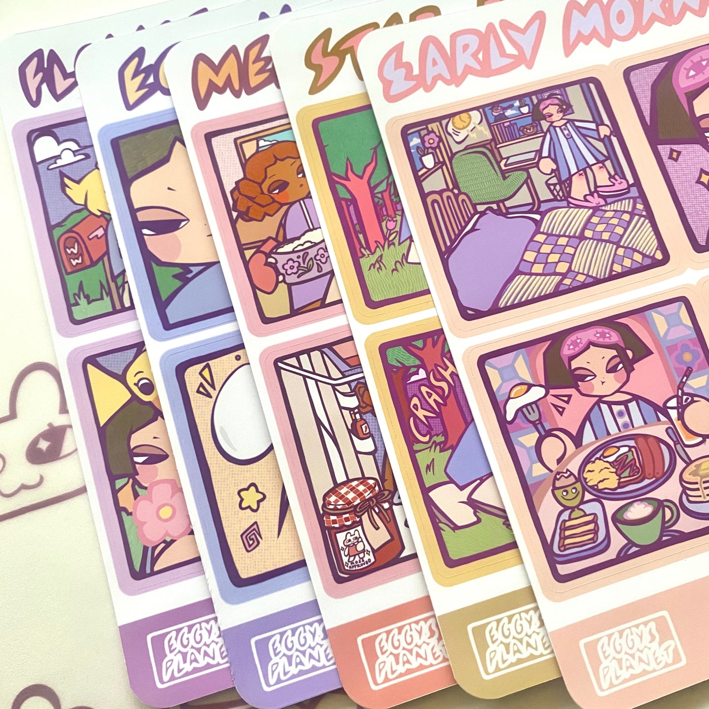 Eggys Planet Sticker Sheet Bundle 1-5