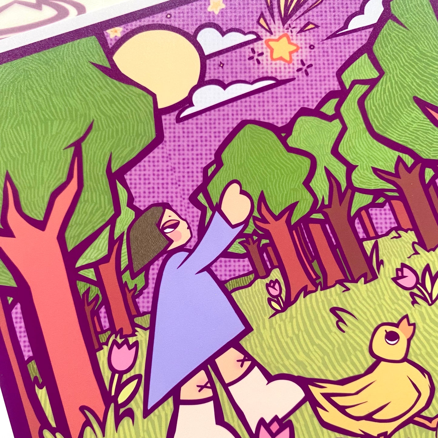 'Star Falling' (Panel 1) Art Print