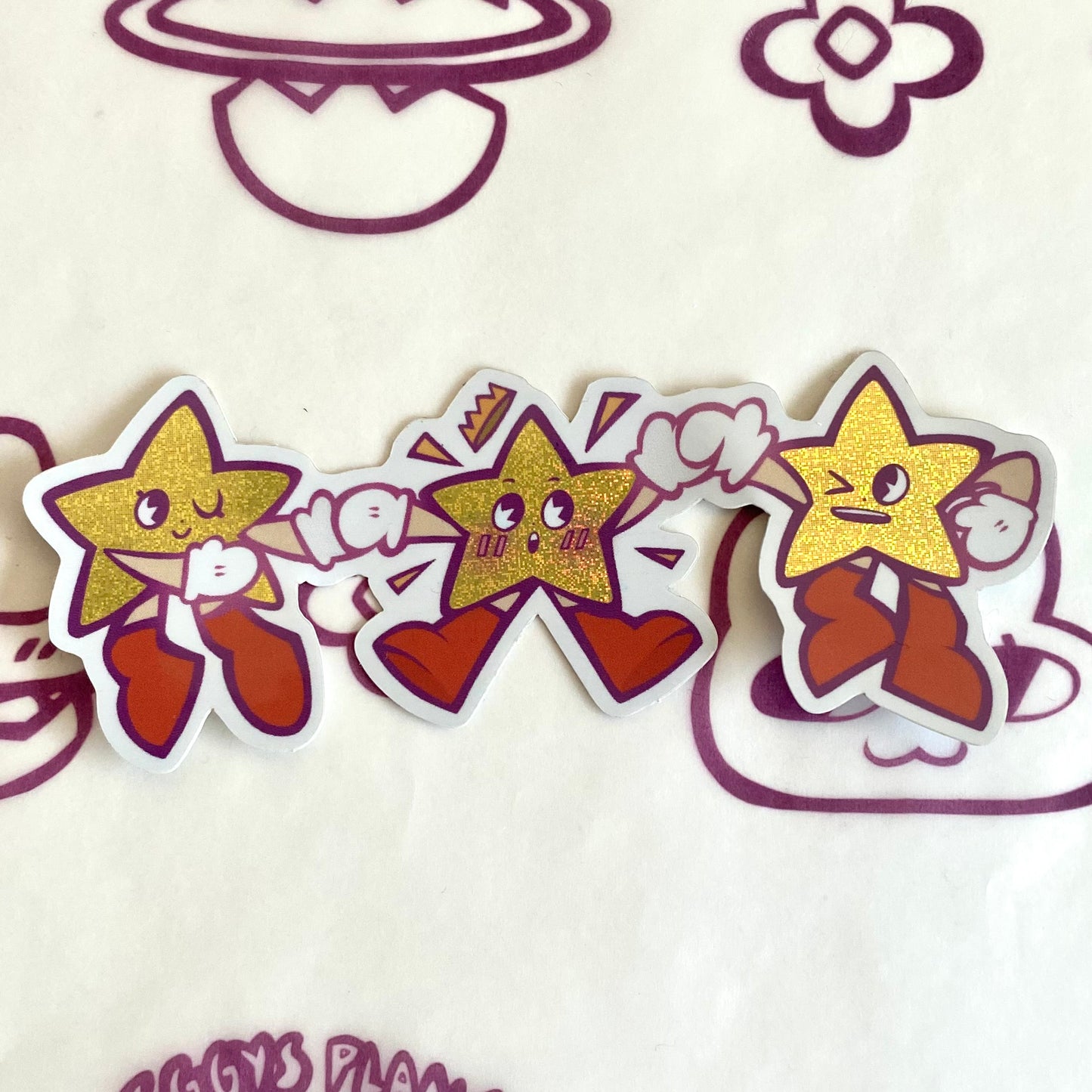 We Three Stars Sticker
