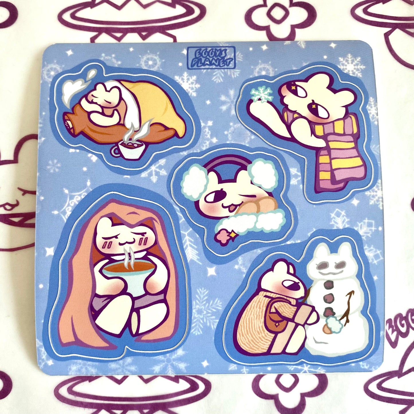 'Moss First Winter' Sticker Sheet