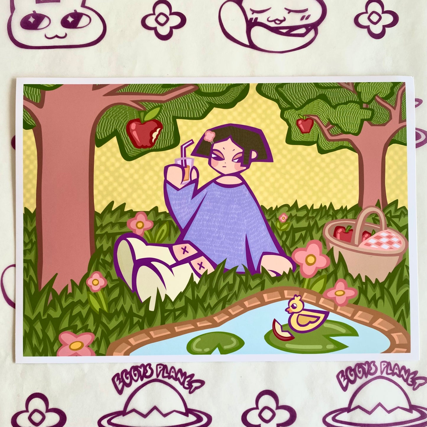 'Duck's Treat' Art Print