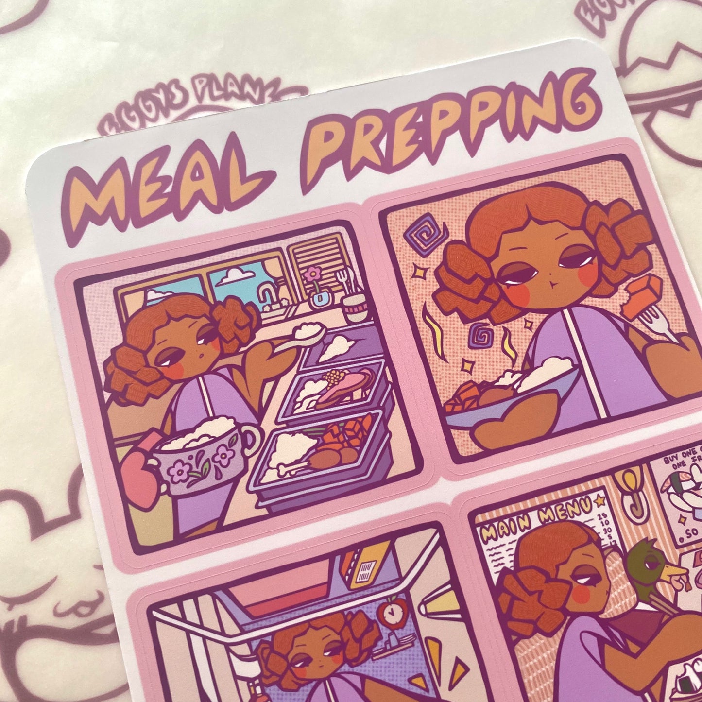 Meal Prepping 003 Sticker Sheet