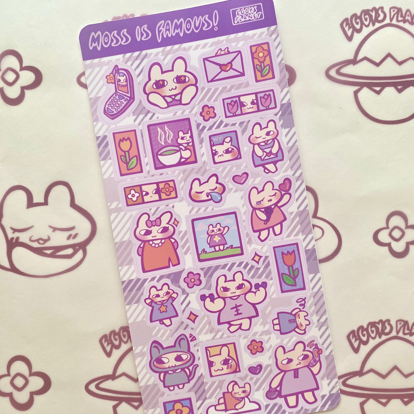 "Moss Is Famous!" Sticker Sheet