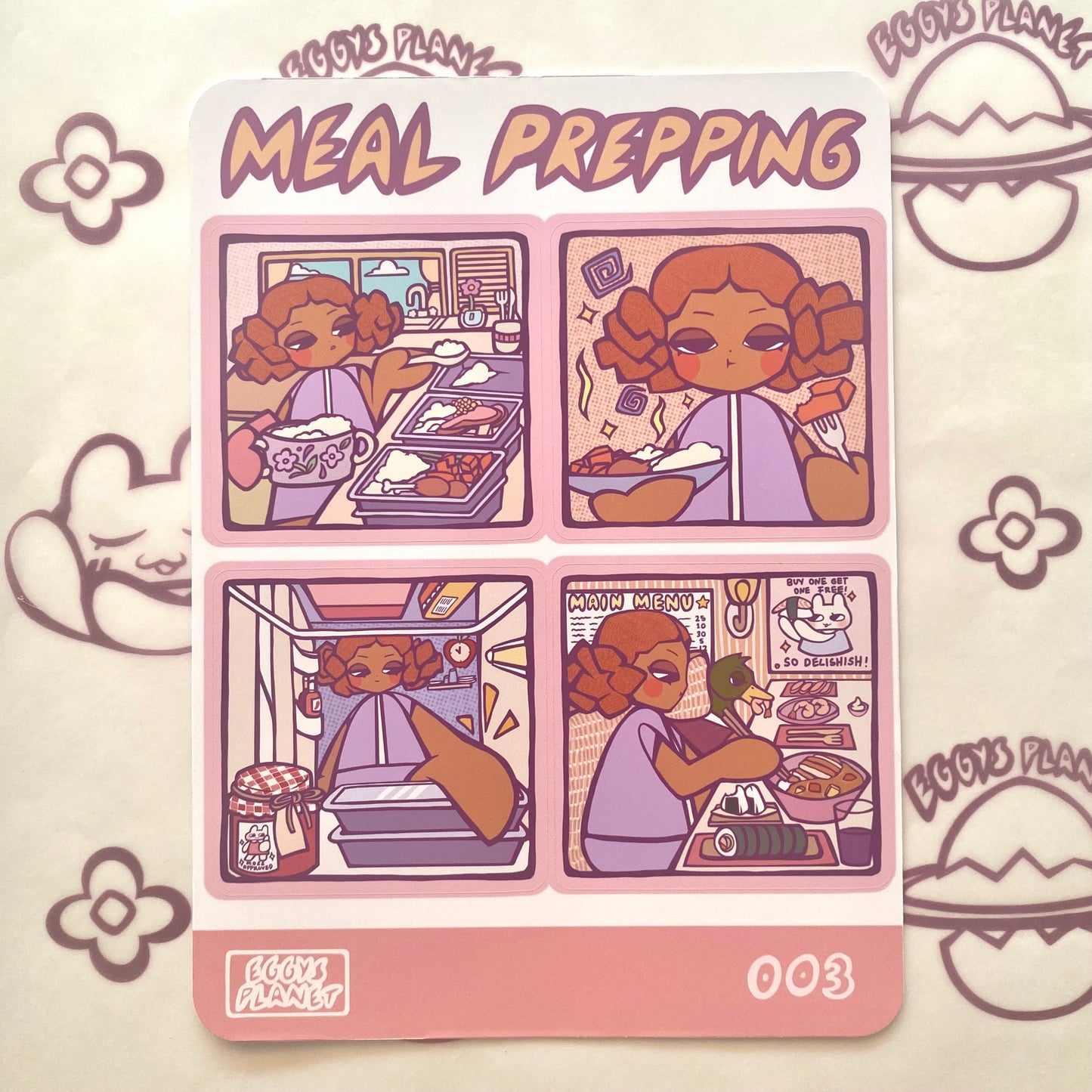 Meal Prepping 003 Sticker Sheet