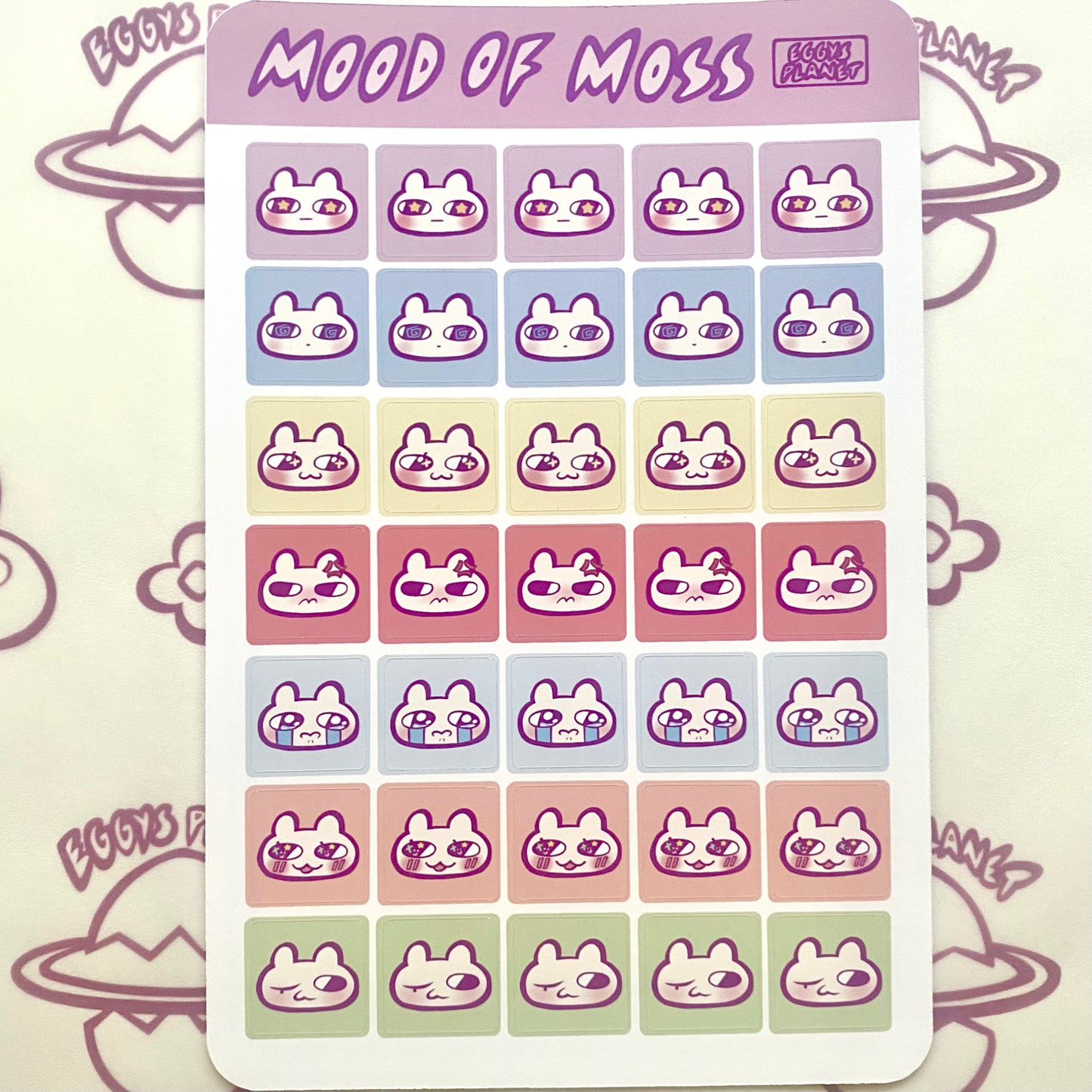 'Mood of Moss' Sticker Sheet