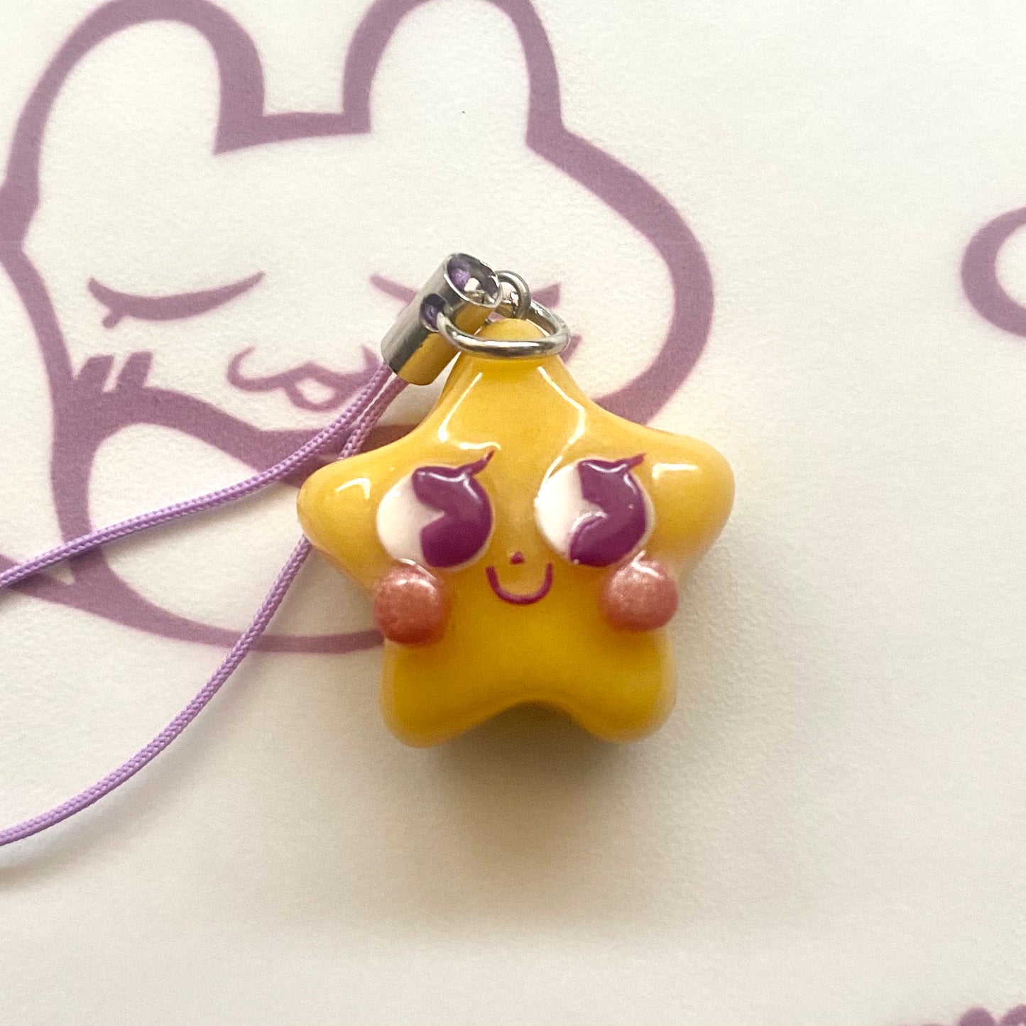 Sweet Dream Star Clay Phone Charm