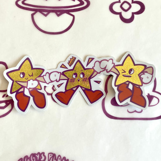 We Three Stars Sticker