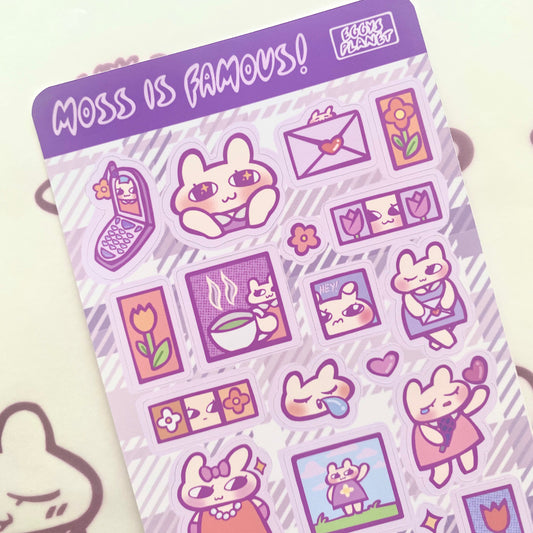 "Moss Is Famous!" Sticker Sheet