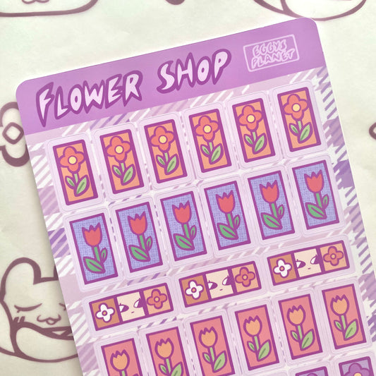 'Flower Shop' Deco Sticker Sheet